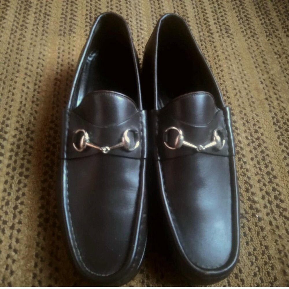 Gucci Horsebit Brown Leather Loafers Mens Size 11 Dress Casual Formal Luxury